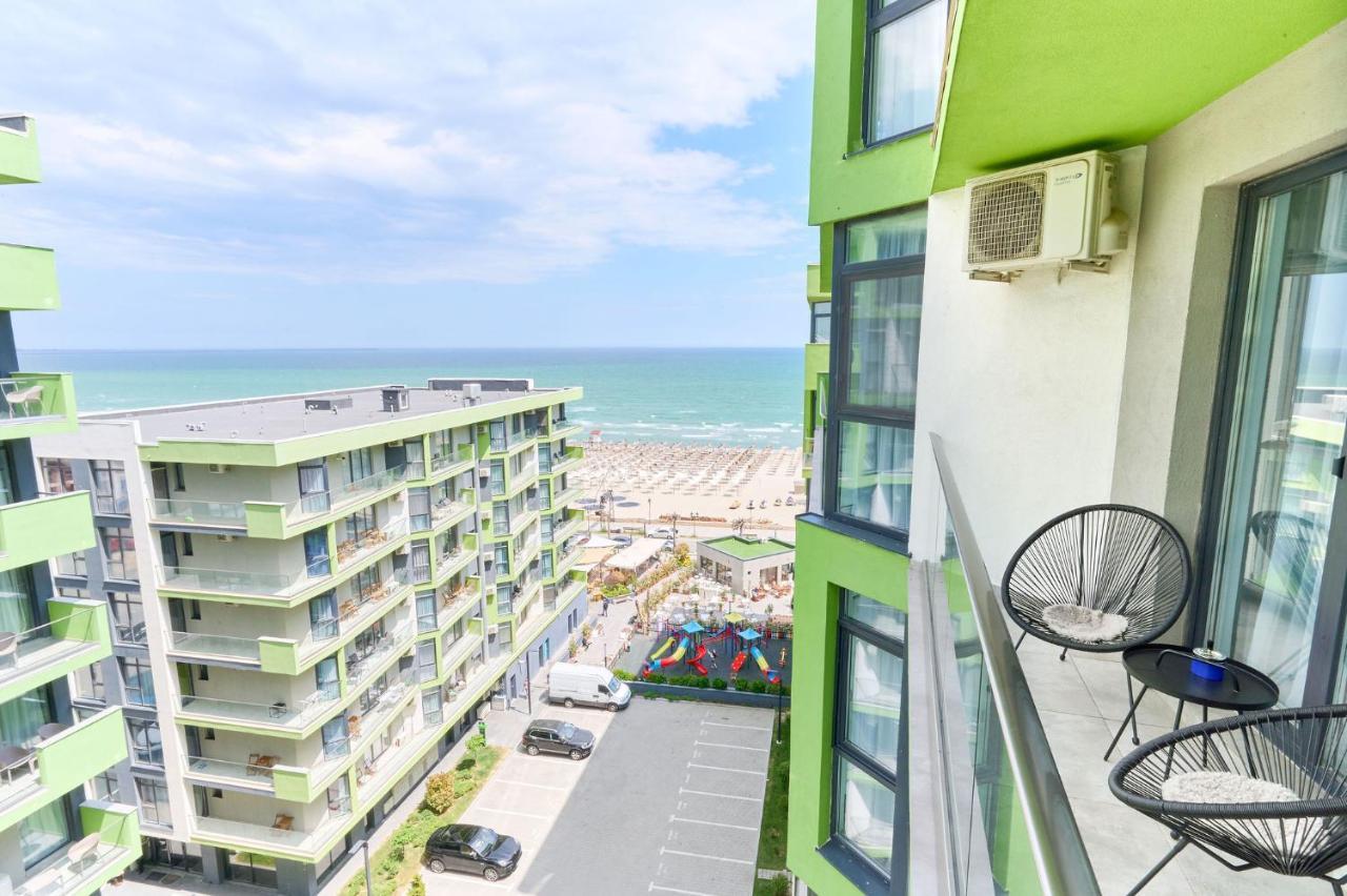 Rainbow Sea View Apartment Spa N Pool Resort - Parking Mamaia Eksteriør bilde
